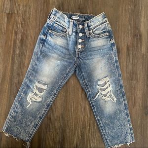 Old Navy kids distressed denim bf fit jeans